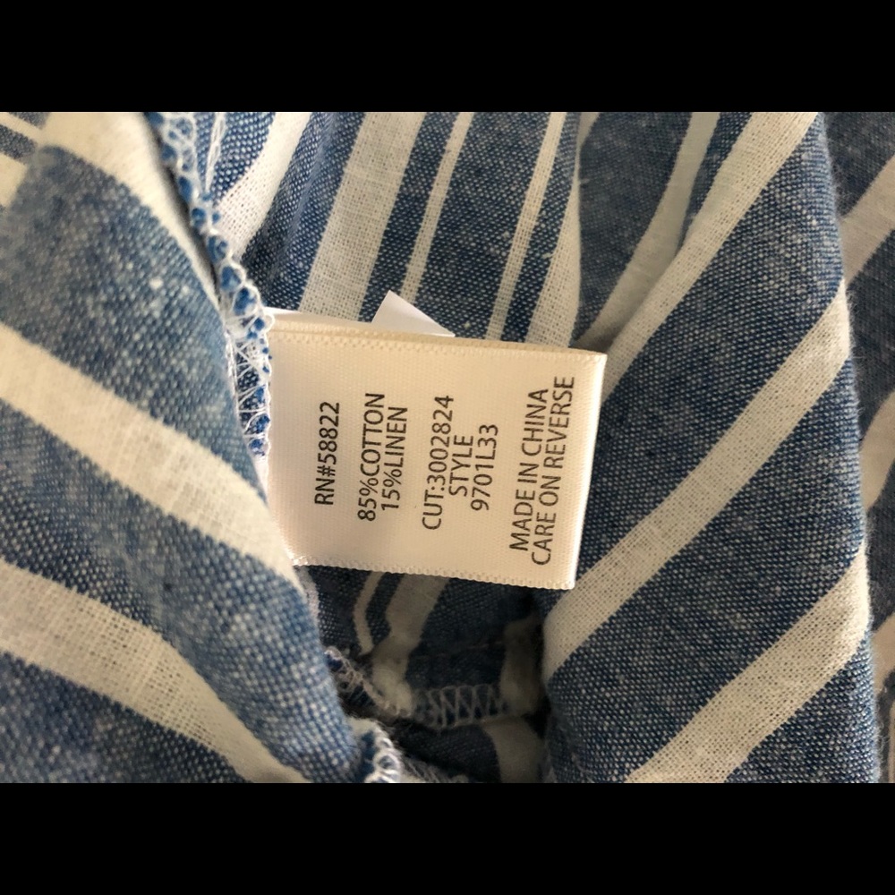 Max studio striped wrap top - Picture 7 of 8